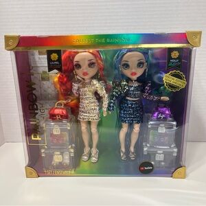 RAINBOW HIGH Dolls special Edition Twins Laurel & Holly De’Vious NWT Toy